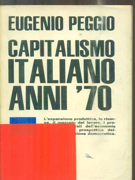 Capitalismo italiano anni 70 - Eugenio Peggio - copertina