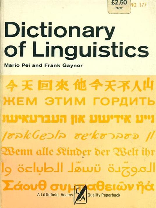 Dictionary of Linguistics - Mario Pei - 3