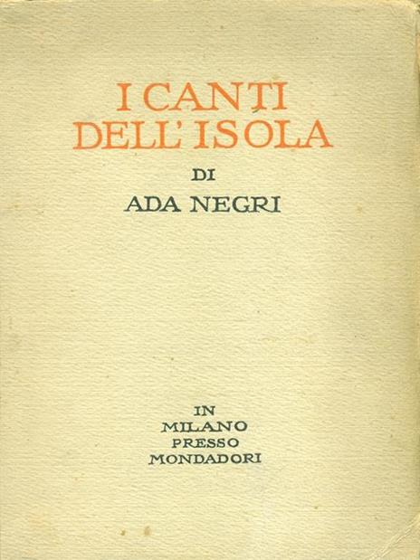 I canti dell'isola - Ada Negri - 3