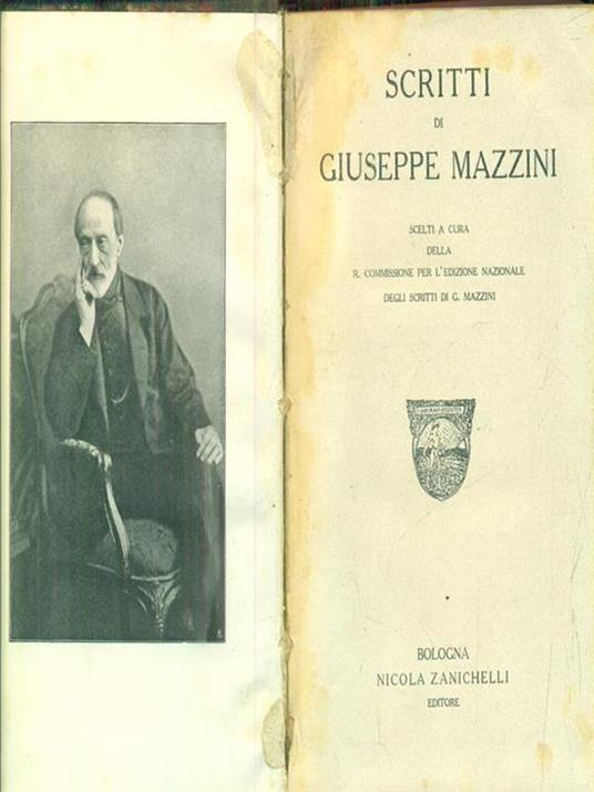 Scritti di Giuseppe Mazzini - a.vv. - copertina