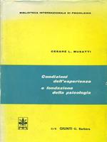 Condizioni dell'esperienza e fondazione della psicologia