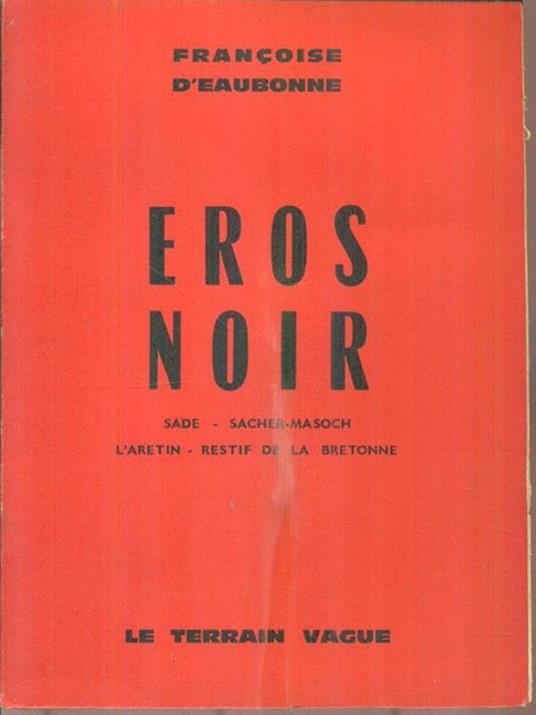 Eros Noir - Francoise D'Eaubonne - copertina