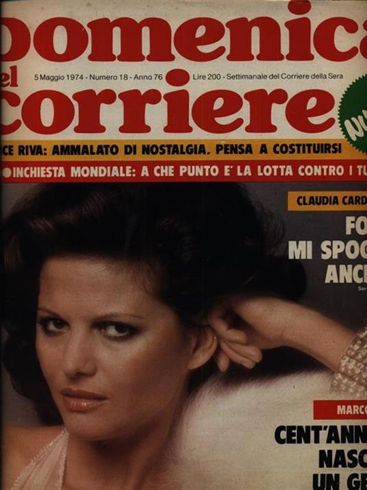 La Domenica del Corriere n. 18/5 maggio 1974 - copertina