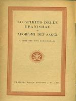 Lo  spirito delle Upanishad o aforismi dei saggi