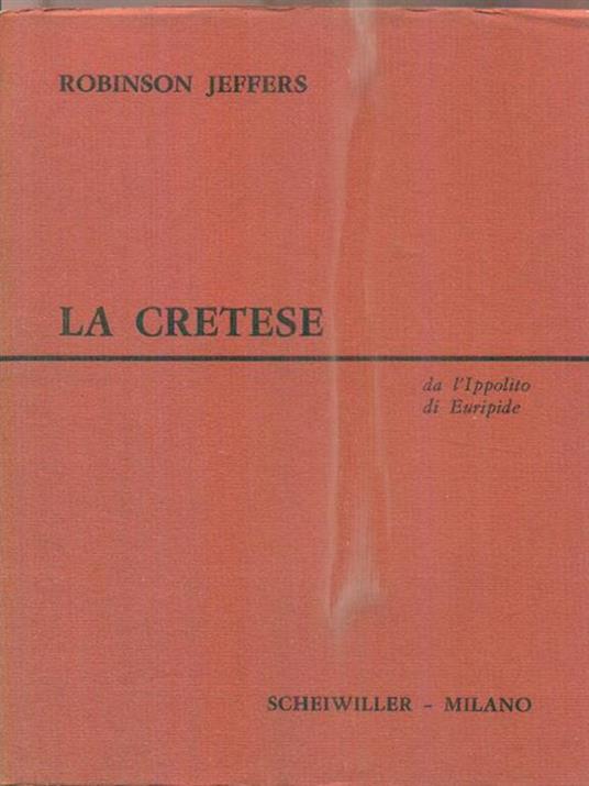 La cretese - Robinson Jeffers - copertina