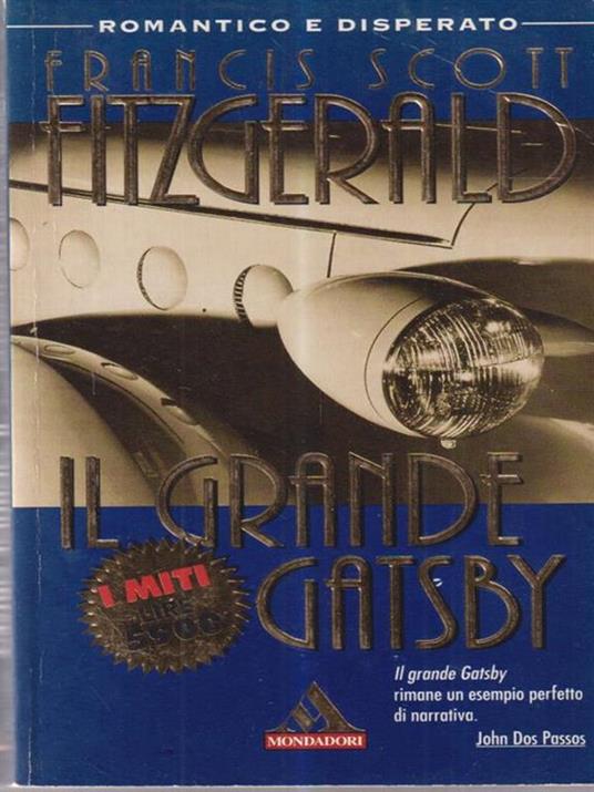 Il grande Gatsby - Francis Scott Fitzgerald - copertina