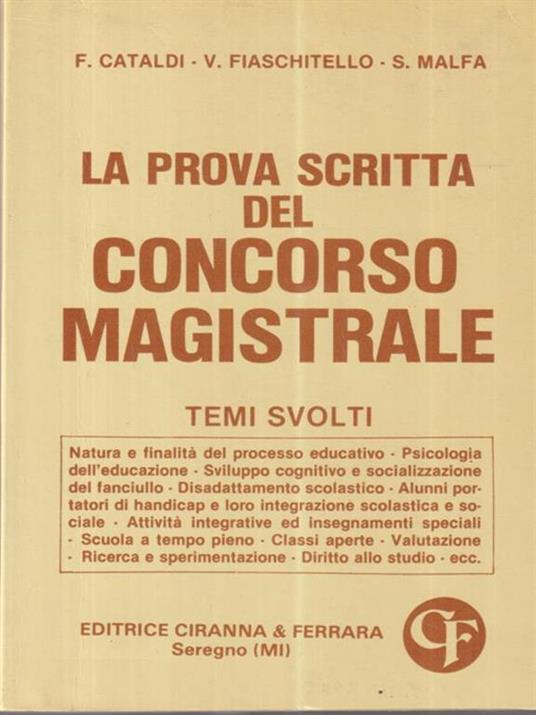 La prova scritta del concorso magistrale. Temi svolti -   - copertina