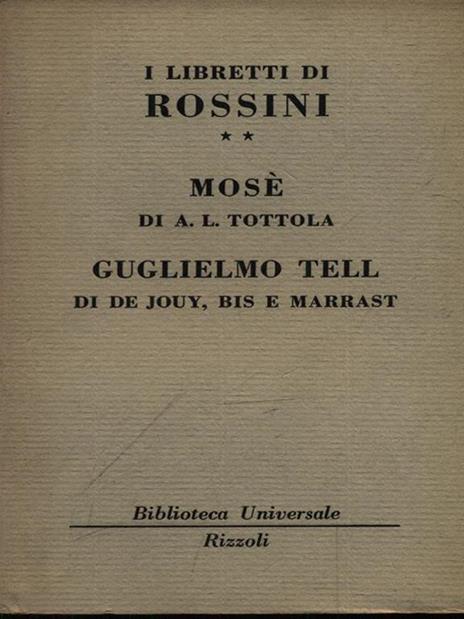I libretti di Rossini vol. 2 - Gioachino Rossini - copertina