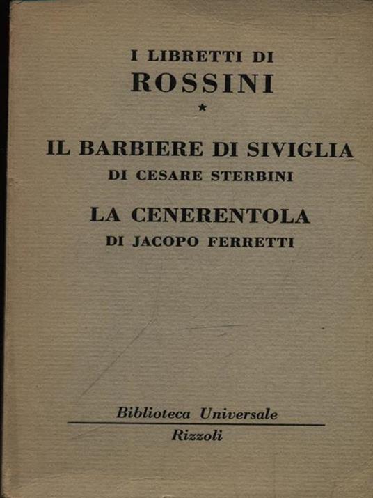 I libretti di Rossini vol. 1 - Gioachino Rossini - copertina