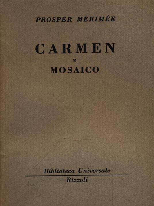 Carmen e Mosaico - Prosper Mérimée - copertina