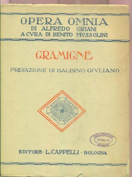 Gramigne - Alfredo Oriani - copertina