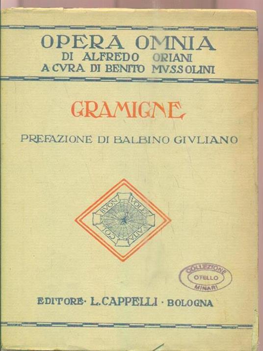 Gramigne - Alfredo Oriani - copertina