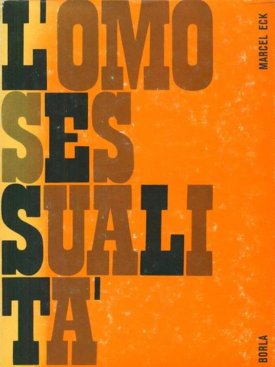 L' omosessualità - Marcel Eck - copertina