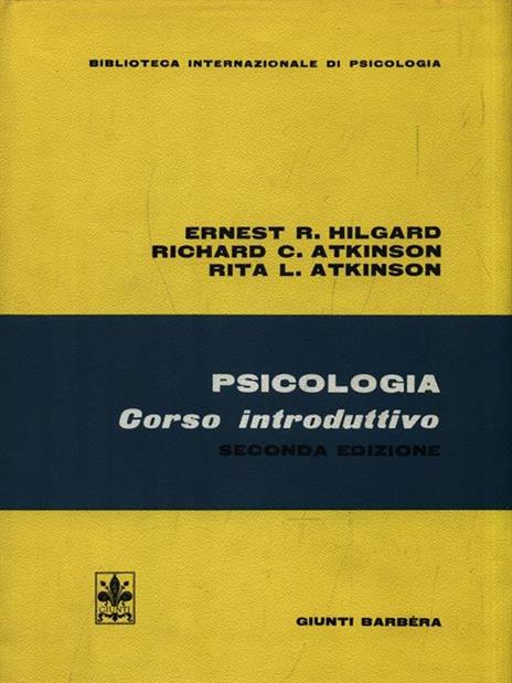 Psicologia. Corso introduttivo - copertina