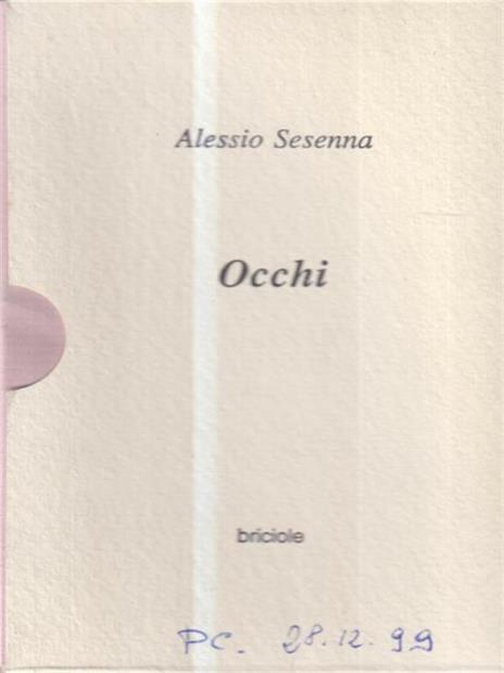 Occhi - Alessio Sesenna - copertina