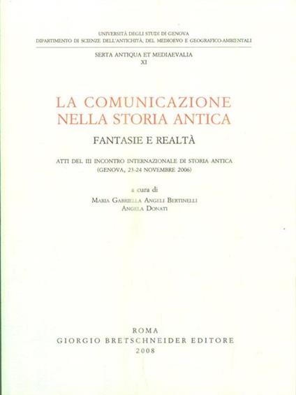 La comunicazione nella storia antica. Fantasie e realtà - copertina