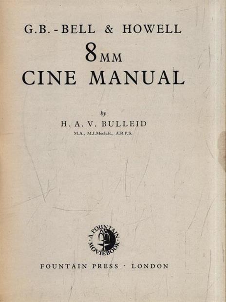 8mm Cine Manual -   - copertina