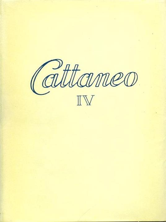 Cattaneo IV - Luigi Ambrosoli - copertina