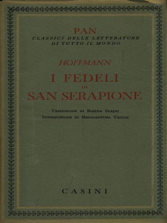 I fedeli di San Serapione - Ernst T. Hoffmann - copertina