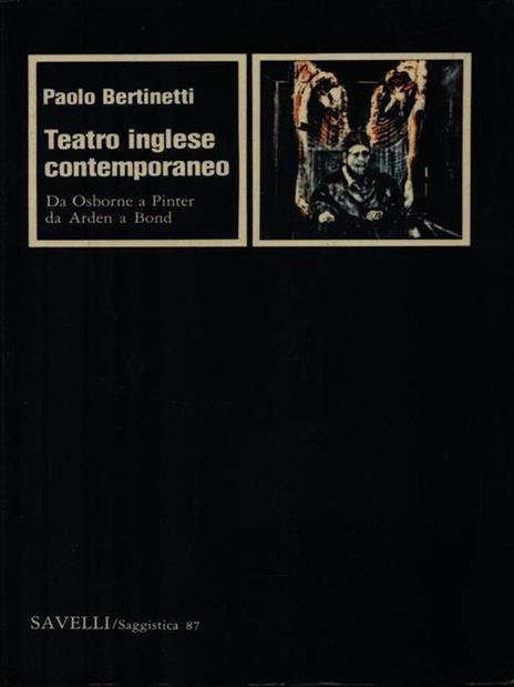 Teatro inglese contemporaneo - Paolo Bertinetti - copertina