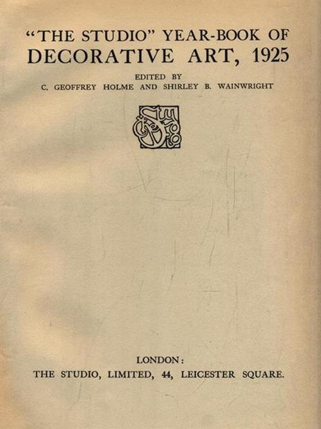 The Studio Year-Book of Decorative Art 1925 -   - copertina