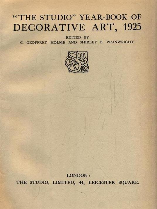 The Studio Year-Book of Decorative Art 1925 -   - 2