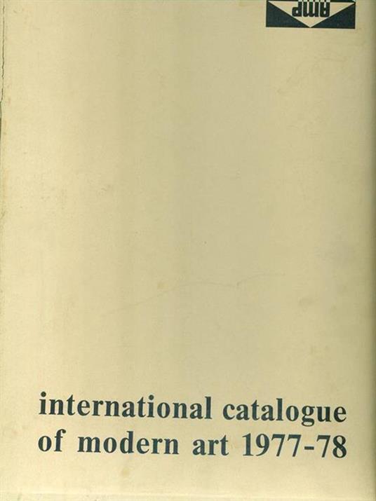 International catalogue of modern art 1977-1978 2 vv -   - copertina