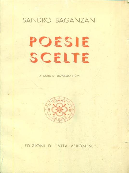 Poesie scelte - Sandro Baganzani - copertina