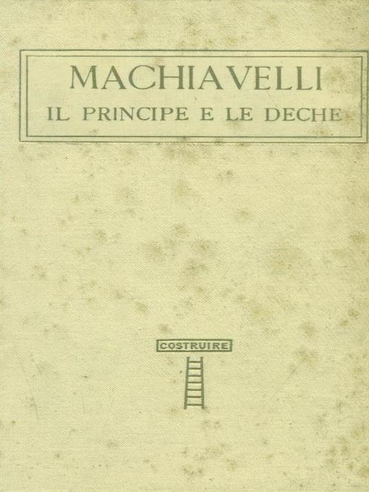 Il principe e le deche - Machiavelli - copertina