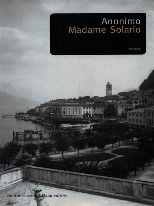 Madame Solario - Anonimo - copertina