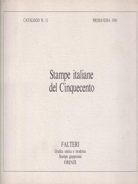 Stampe italiane del Cinquecento -   - copertina