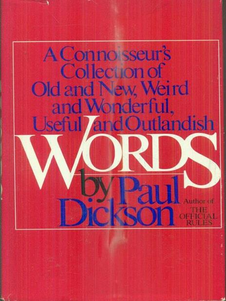 Words - Paul Dickson - copertina