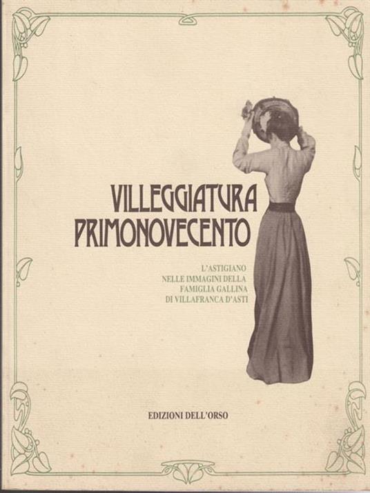 Villeggiatura primonovecento - Renato Bordone - copertina