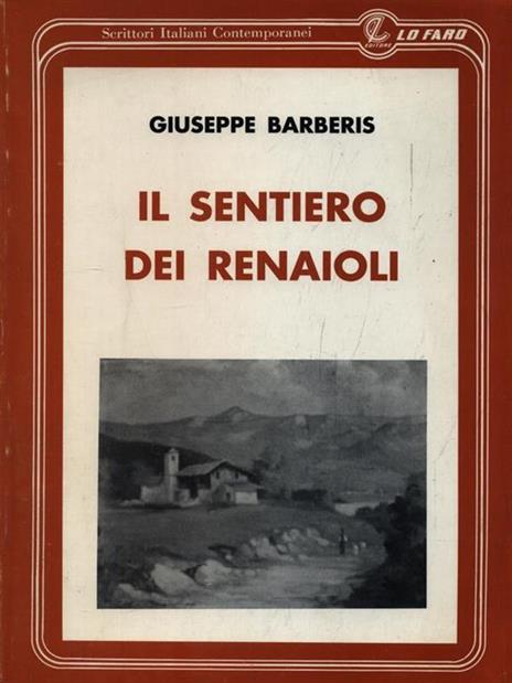 Il sentiero dei renaioli - Giuseppe Barberis - copertina