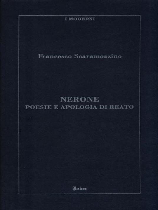 Nerone poesie e apologia di reato - Francesco Scaramozzino - copertina