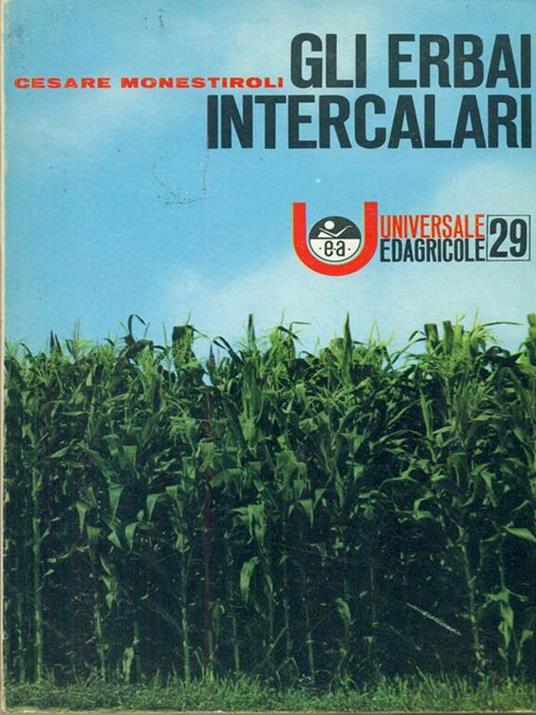 Gli  erbai intercalari - Cesare Monestiroli - copertina