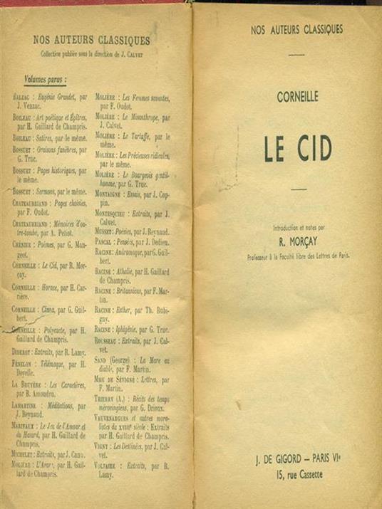 Le  cid - Pierre Corneille - 2