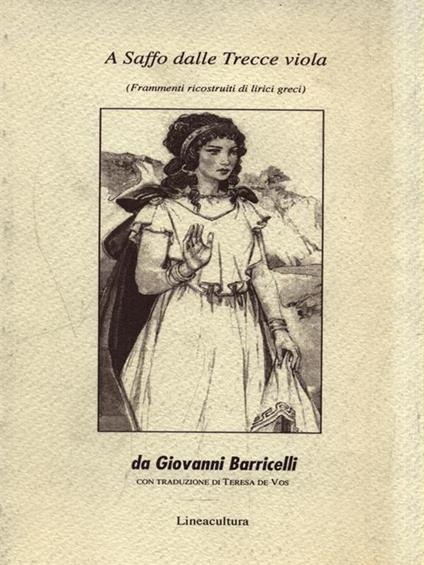 A Saffo dalle Trecce viola - Giovanni Barricelli - copertina