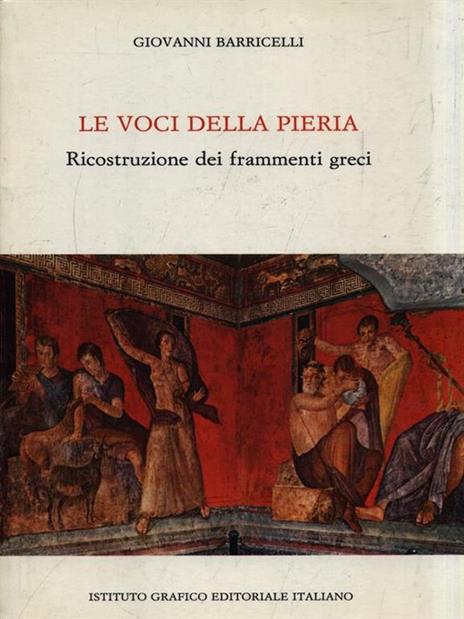 Le voci della Pieria - Giovanni Barricelli - copertina