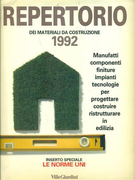 Repertorio 1992 VilleGiardini -   - copertina