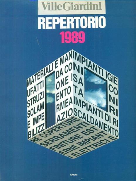 Repertorio 1989 VilleGiardini -   - copertina