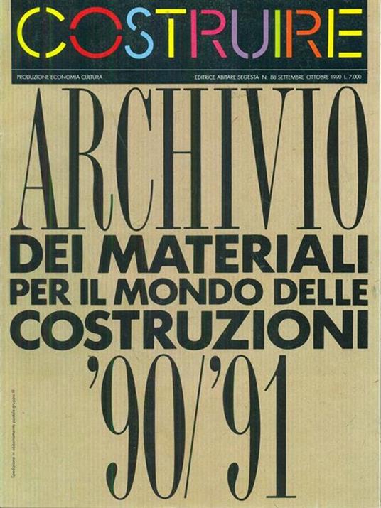 Costruire n.88 / Settembre-Ottobre 1990 -   - 2