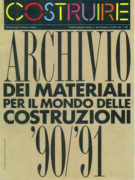 Costruire n.88 / Settembre-Ottobre 1990 -   - copertina