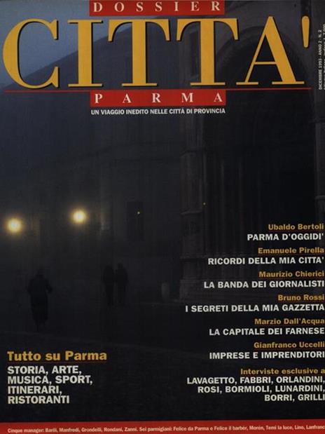 Dossier n. 2/dicembre 1993 - Parma - copertina