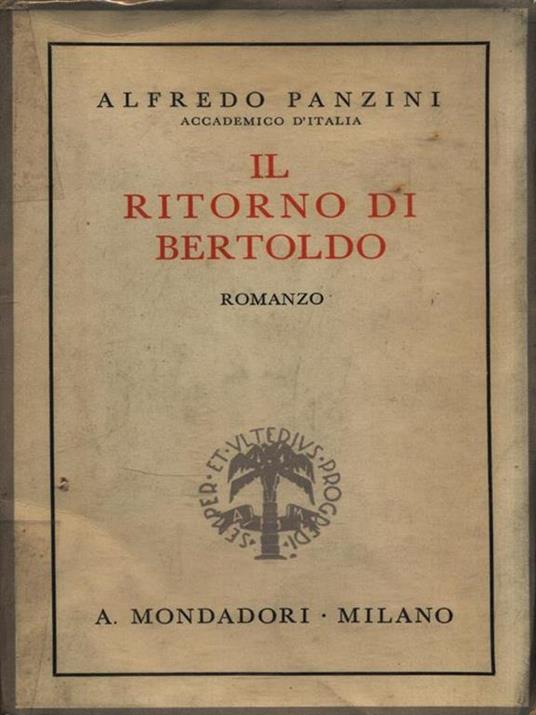 Il ritorno di Bertoldo - Alfredo Panzini - copertina