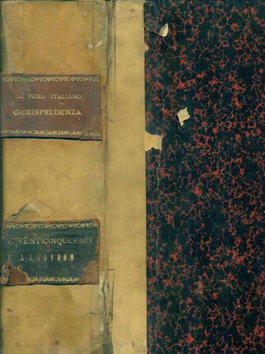Il foro italiano raccolta generale di giurisprudenza 1900 - copertina