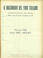 Massimario del foro italiano 1937