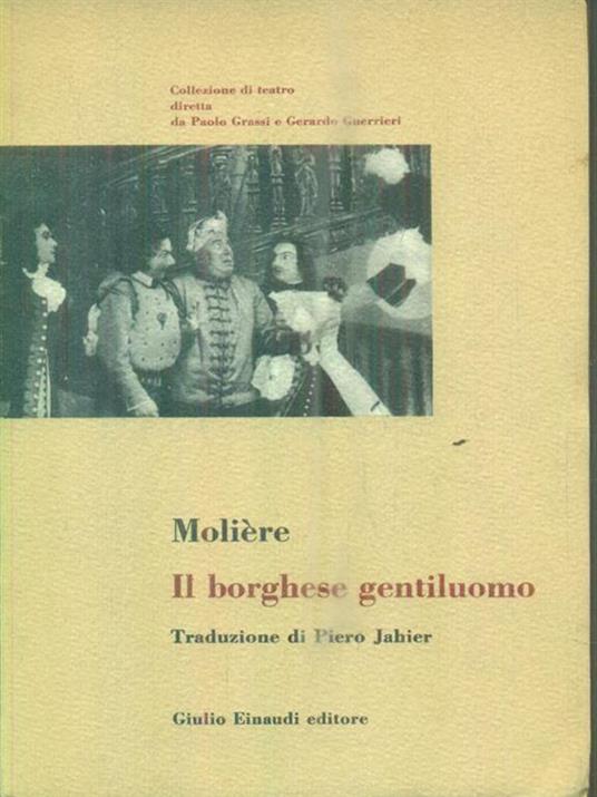 Il borghese gentiluomo - Molière - copertina