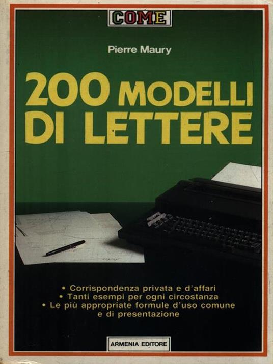 200 Modelli di lettere - Pierre Maury - copertina