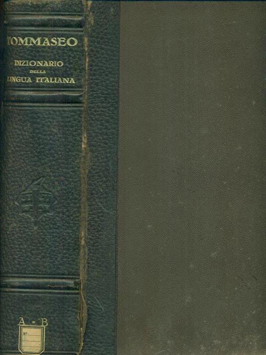 Dizionario della lingua italiana 6 vv - Niccolo Tommaseo - copertina